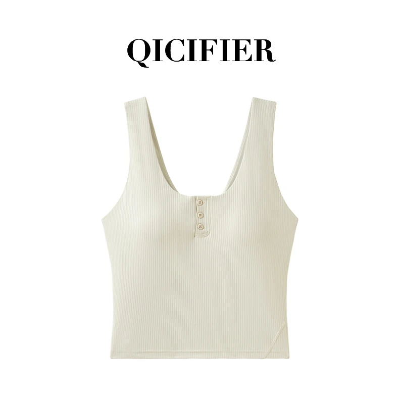 亨利美背 显瘦修身亨利领背心 3023