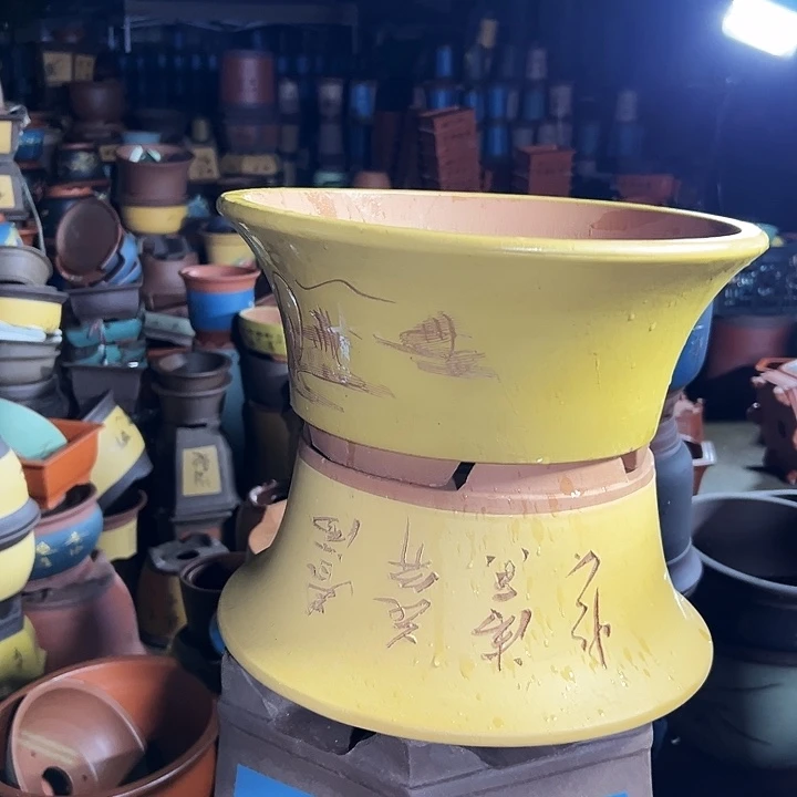 33黄票口花盆花盆×2