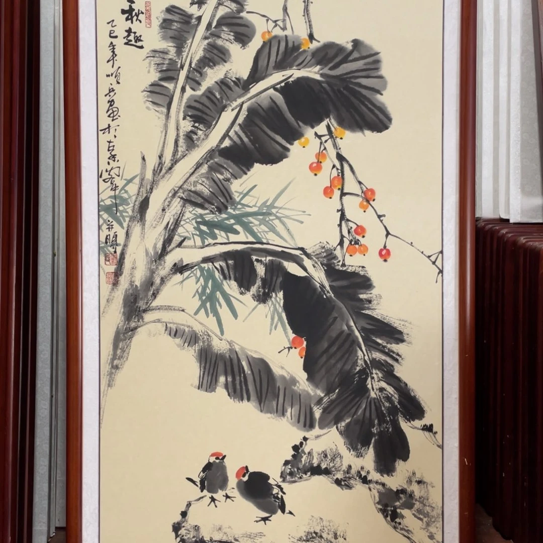 国画带框尺寸63*123厘米