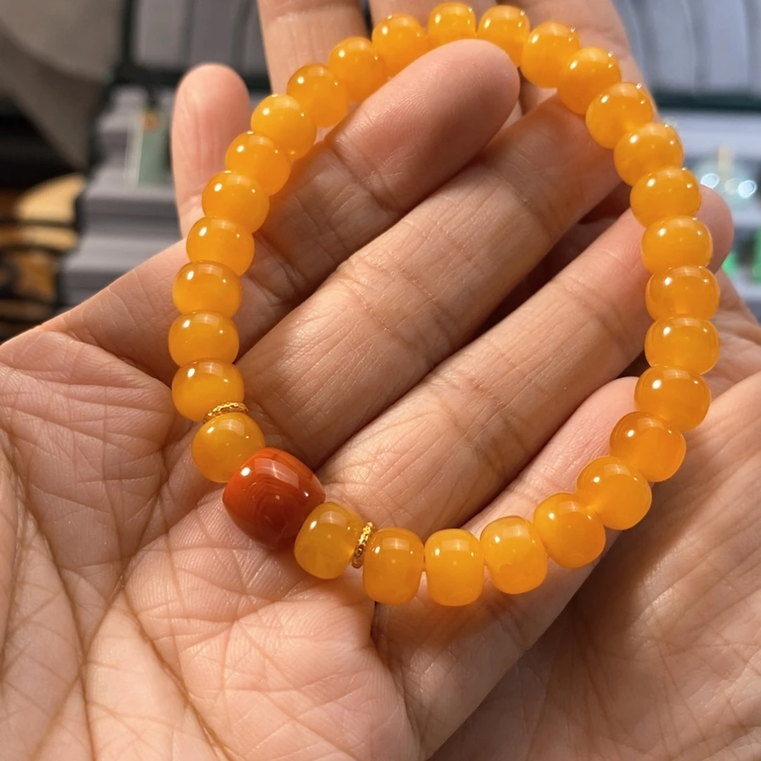 蜜蜡手串未镶嵌优**妈