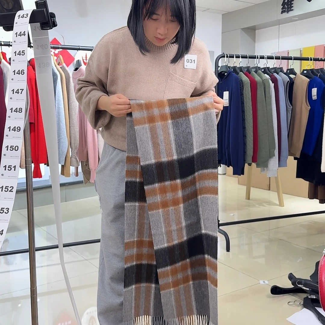 纯羊绒保暖围巾139