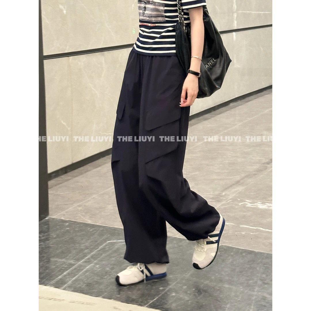 【LIUYI】轻薄空气感两穿休闲工装裤57161