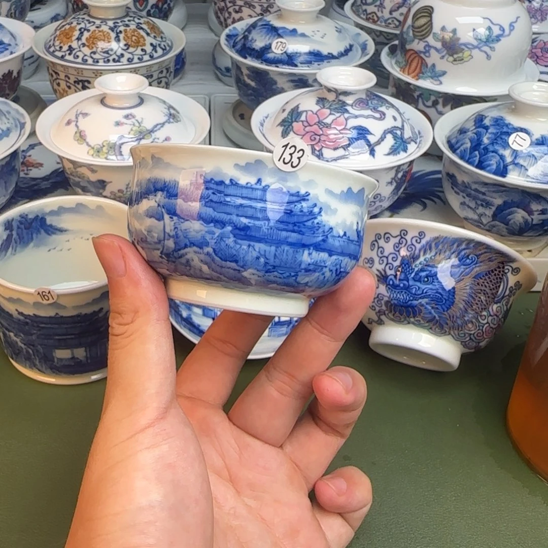 彦祖纯手工手绘茶具133