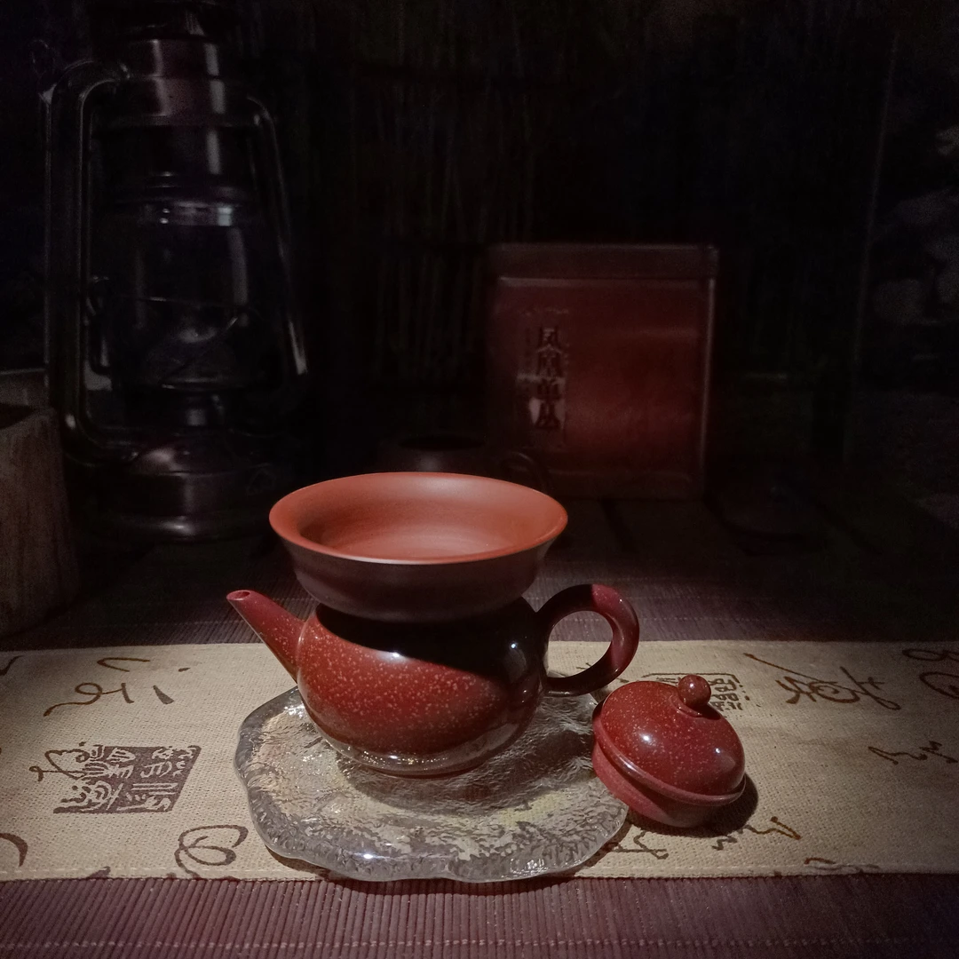 真真全手工朱泥投茶器定做 手拉茶壶漏斗倒茶器茶具配件茶周边