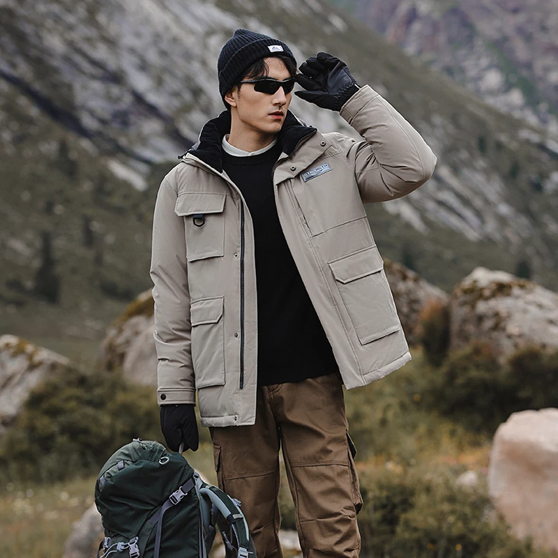 【羽物官方】新款羽绒服男款冬季宽松保暖加厚中长款MY246018W7