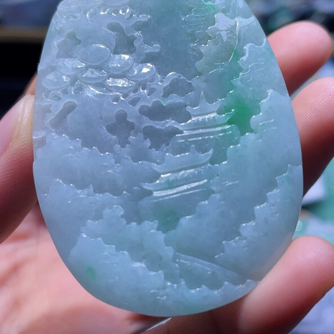 颈饰未镶嵌翡翠一