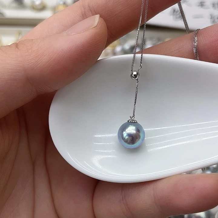 海水珍珠18K金镶嵌项链