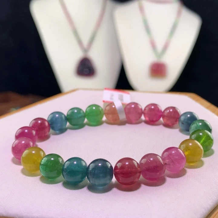 双色碧玺手链未镶嵌