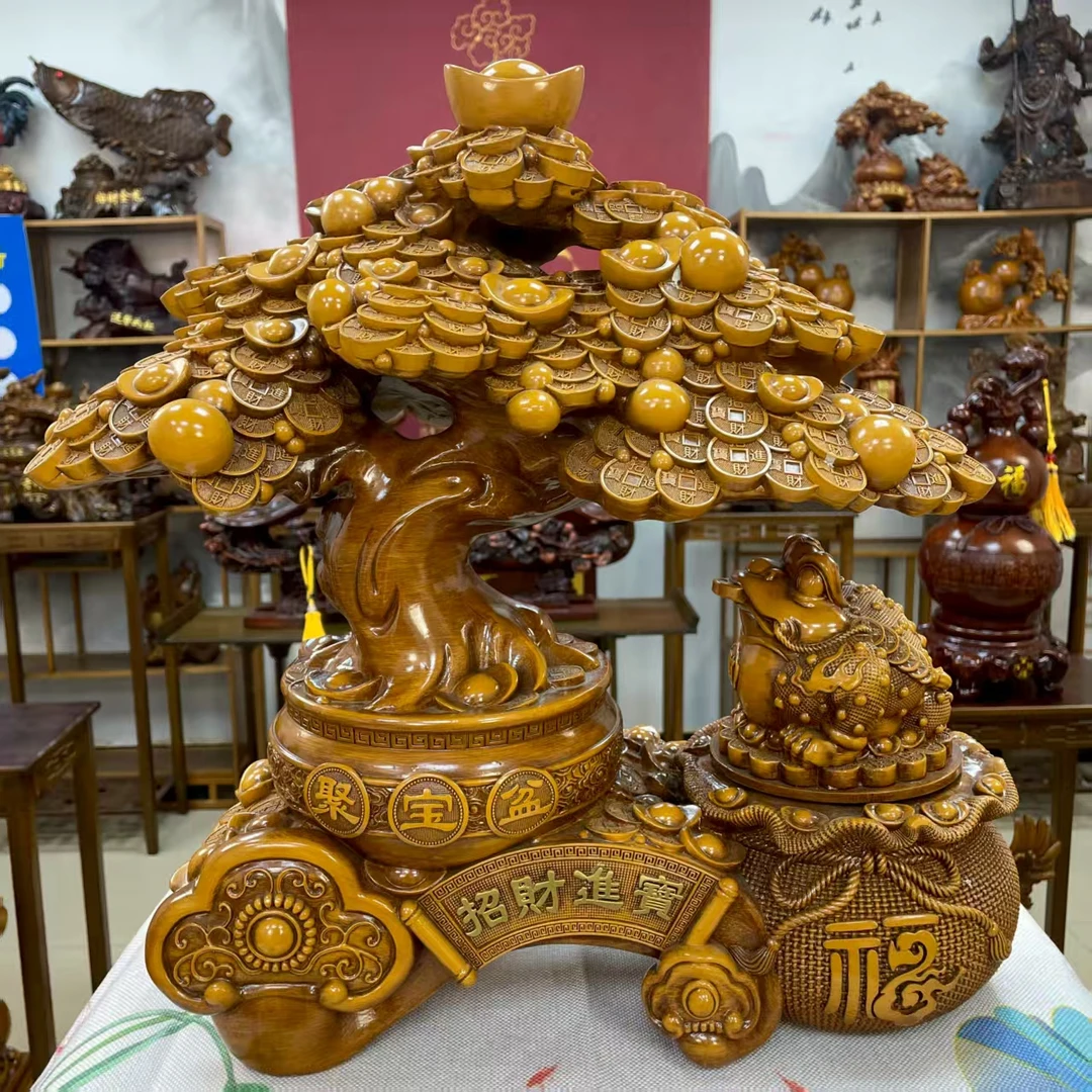 发财树长36高36摆件客厅家居电视柜玄关前台高端开业送礼乔迁新居