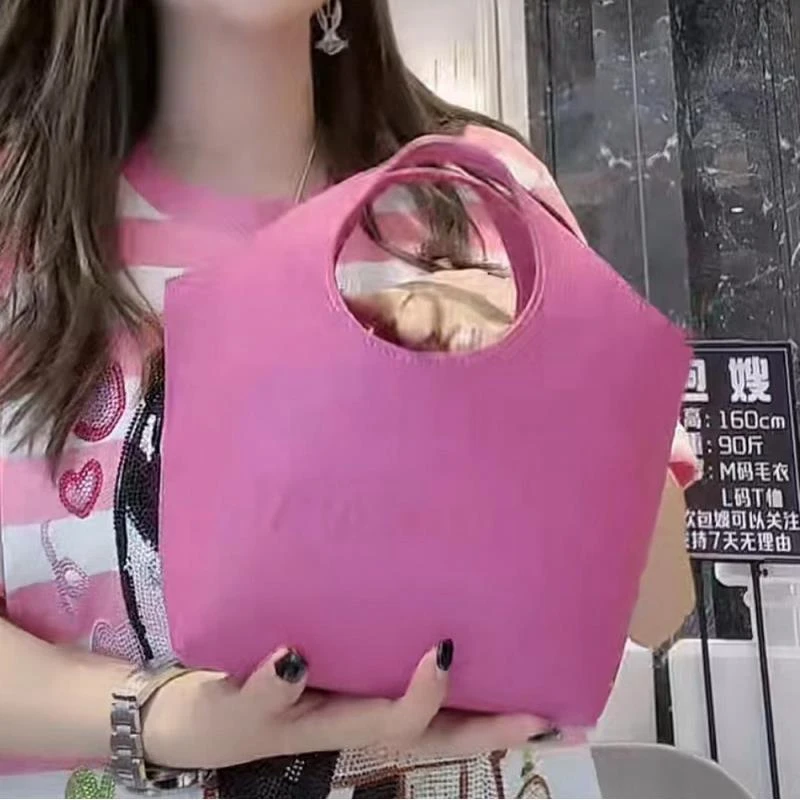 【01750】小包包包女迷你可爱针织包手提便携ins卡通布包