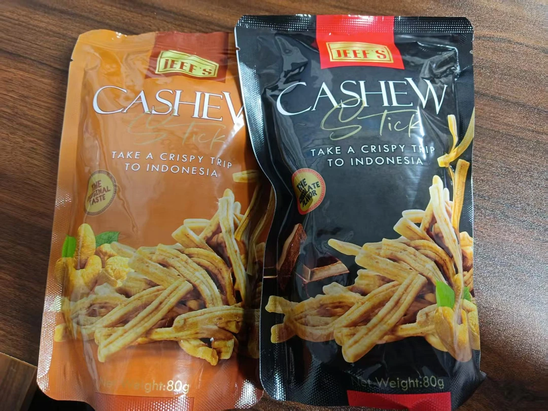 印尼进口爵芙巧克力味原味腰果脆条