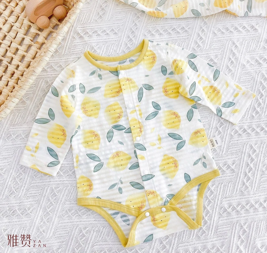 雅赞【新生婴儿特价包屁衣】 柔软透气婴儿长袖护肚婴幼儿衣服