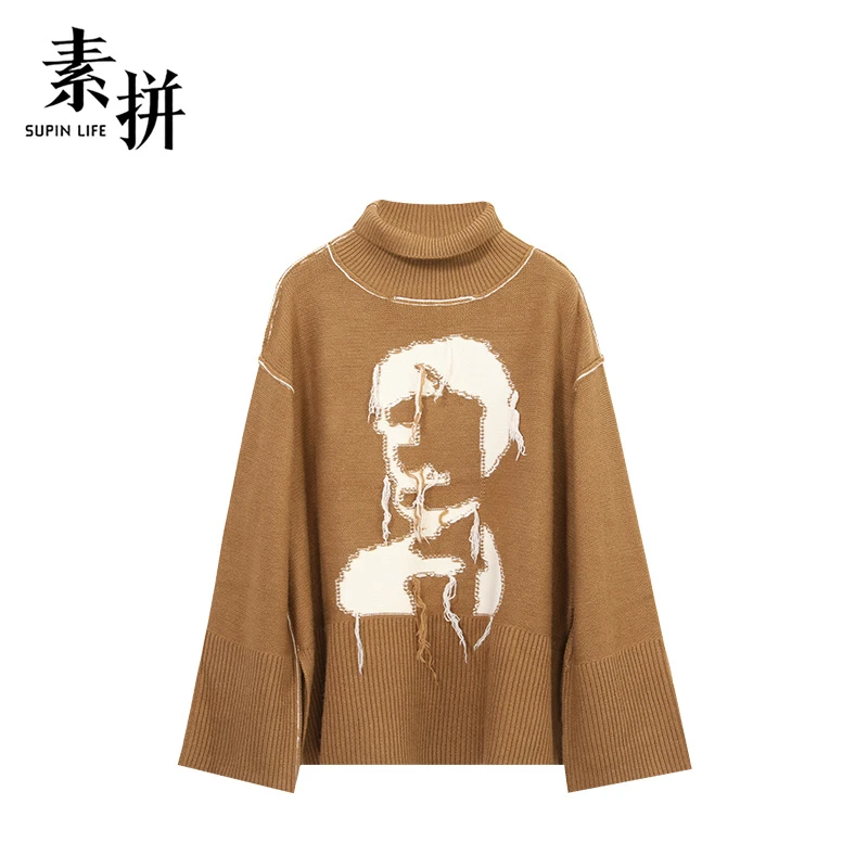 素拼女装针织衫SPAZZ257537AG-SPAZZ257537BG