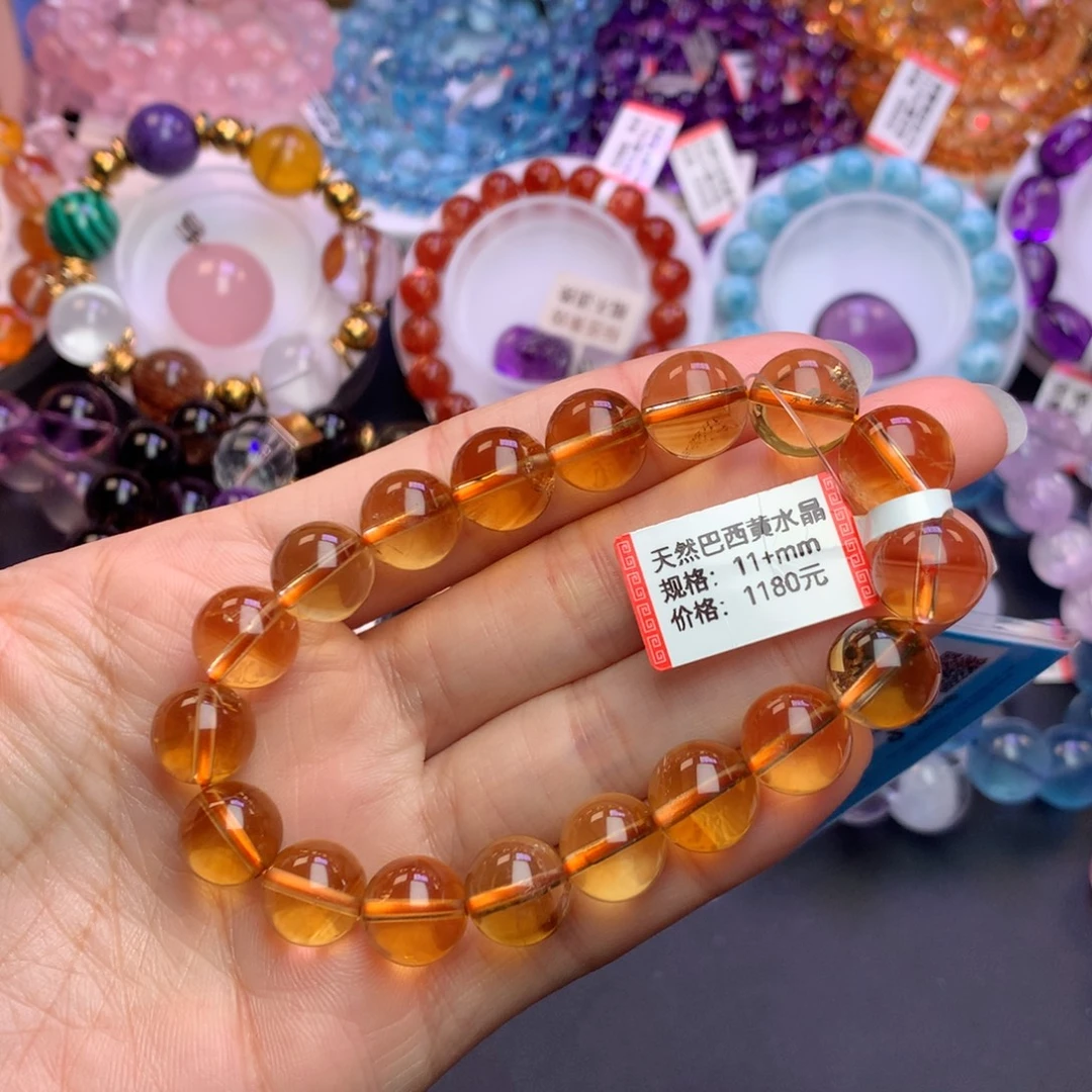 祁***祁萤石手链未镶嵌手链