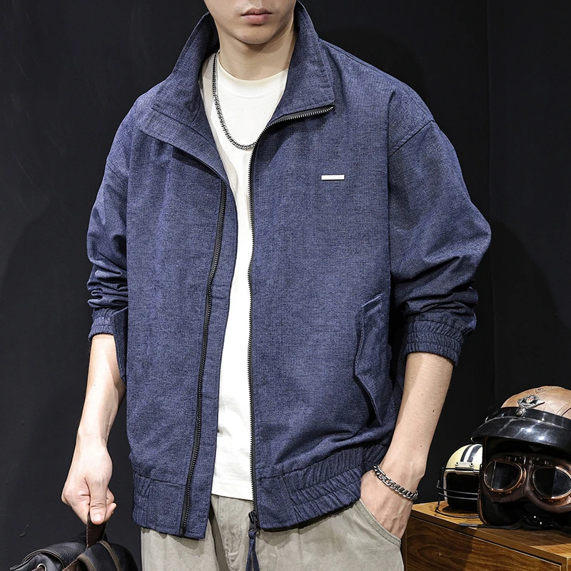 MR.MUDI/穆迪先生秋季2025新款夹克男士外套美式春秋立领工装上衣