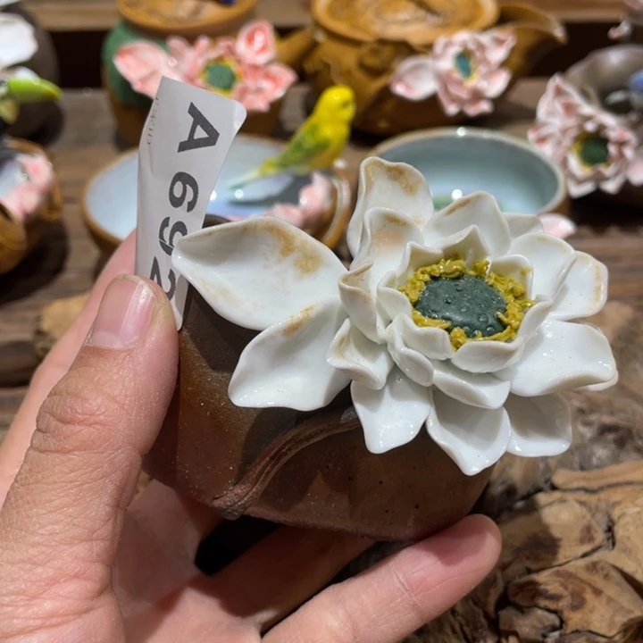 手工制作陶瓷茶具茶杯青蛙