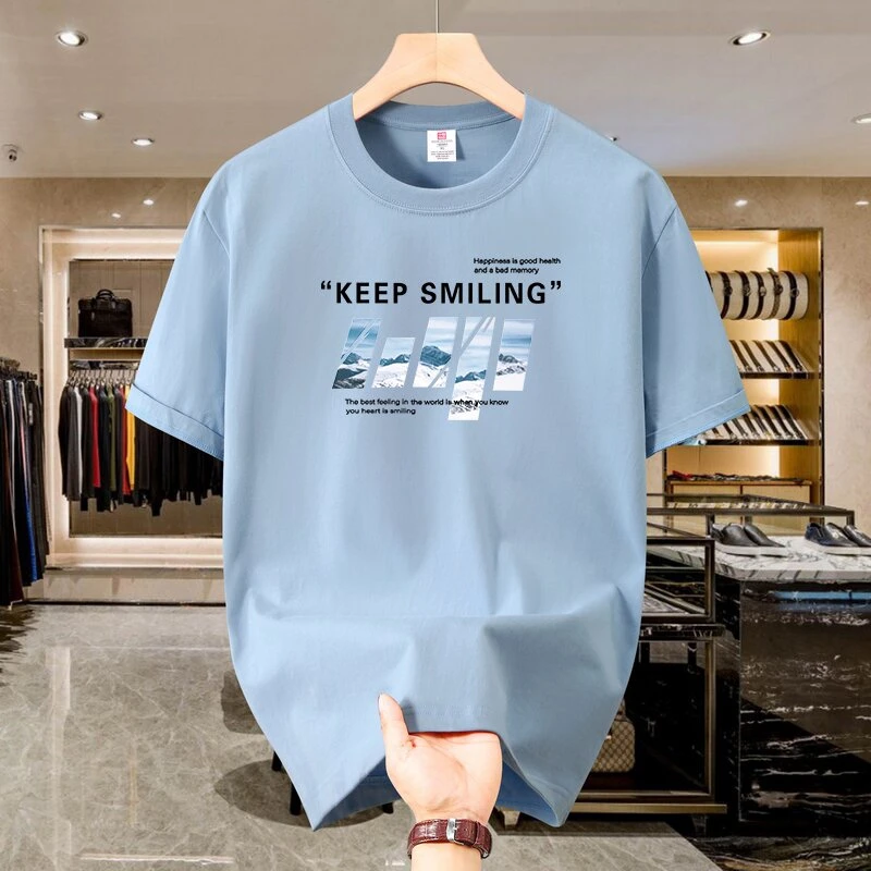 2025男士时尚纯棉透气吸汗短袖1-5