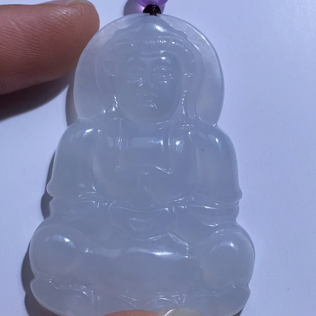 翡翠未镶嵌吊坠(不含链)白冰观音
