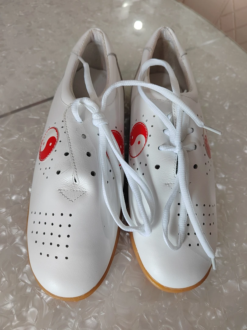 顾老师牛筋底太极鞋整皮面太极鞋内里网面轻便透气太极鞋