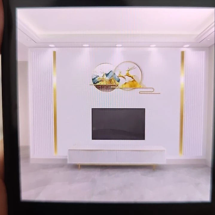 山***来客厅电视墙壁画壁布