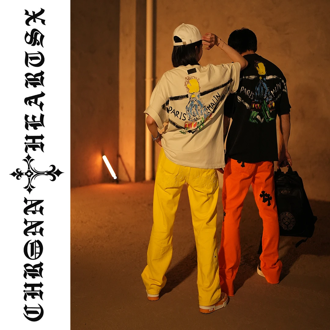 【媛媛专属 三角】潮牌男女同款休闲重磅纯棉短袖 KLX-TX66172