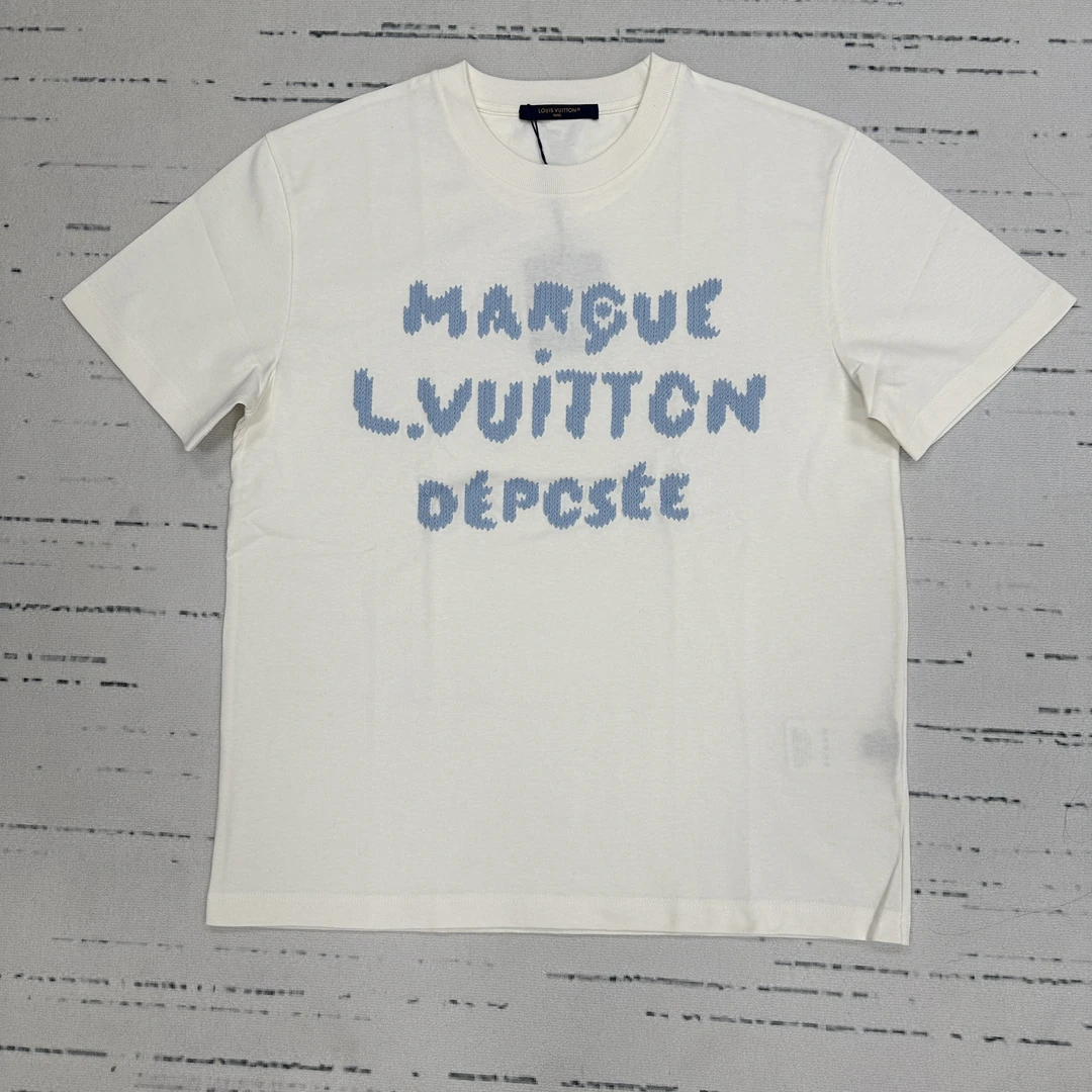 未使用 LouisVuitton/路易威登 SS26 圆领字母印花设计T恤