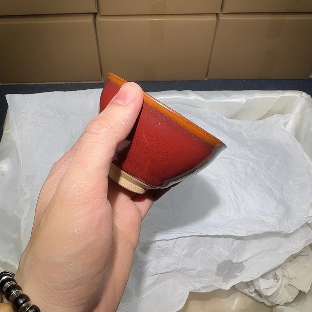 茶盏微瑕建盏，介意勿拍