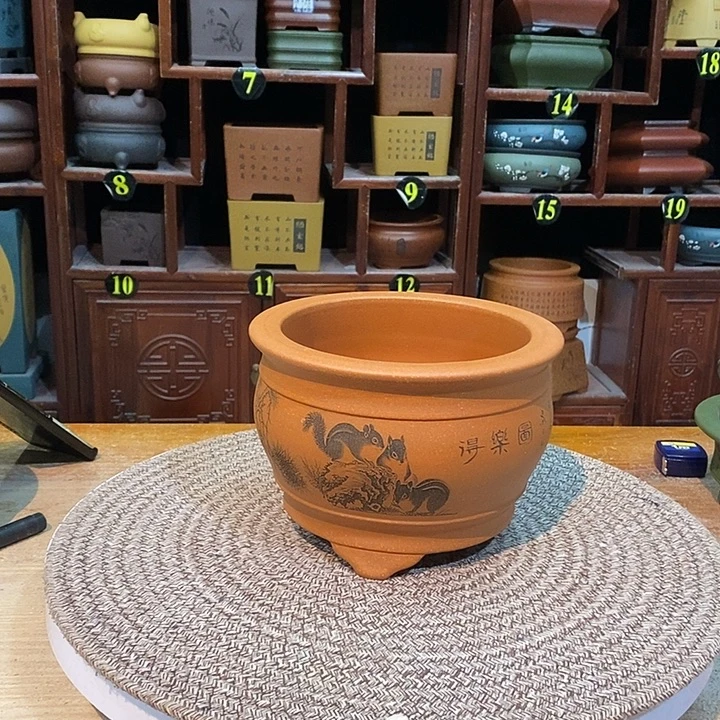 紫砂花盆紫砂艺术