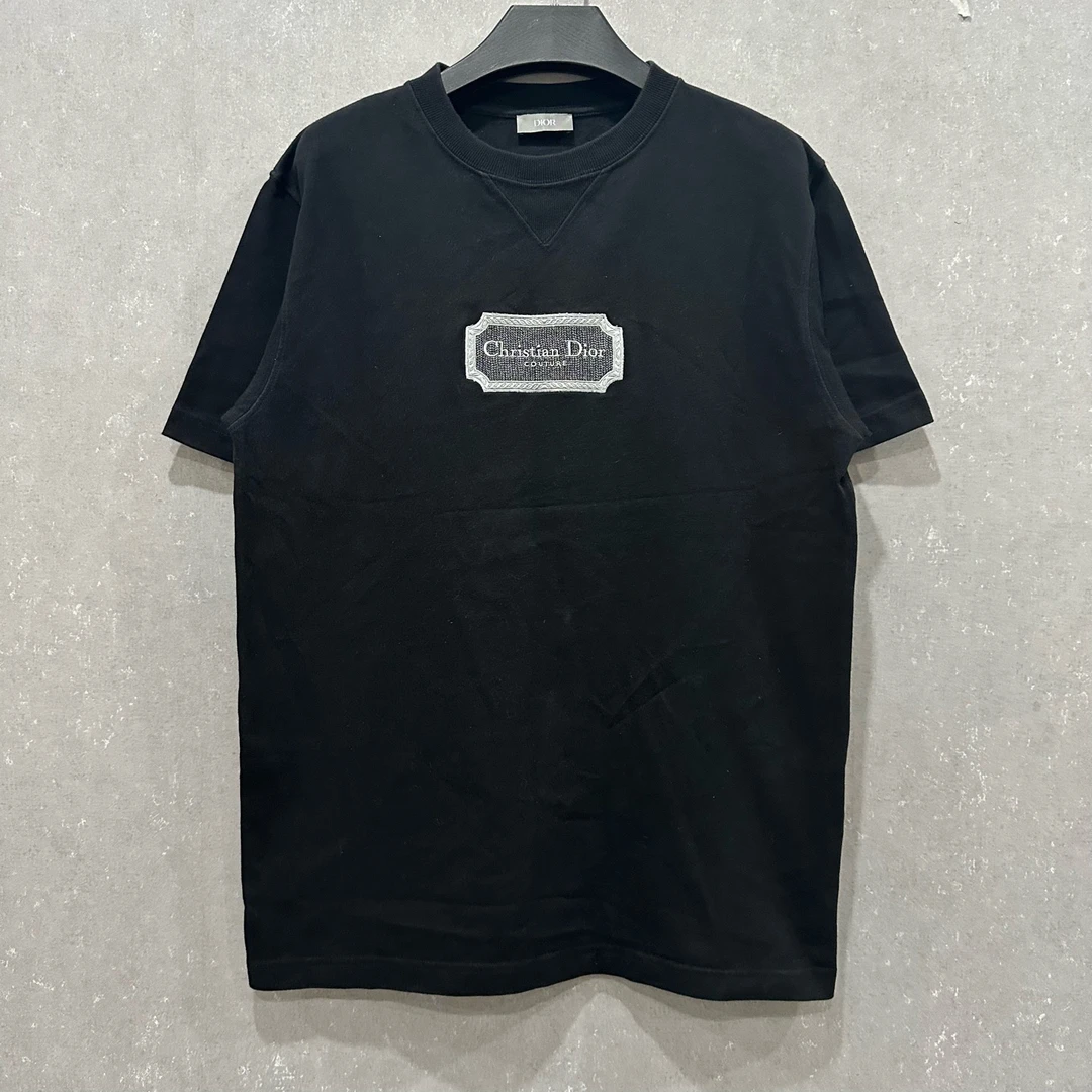 99新 DIOR/迪奥 白色铭牌标语短袖S码/006181