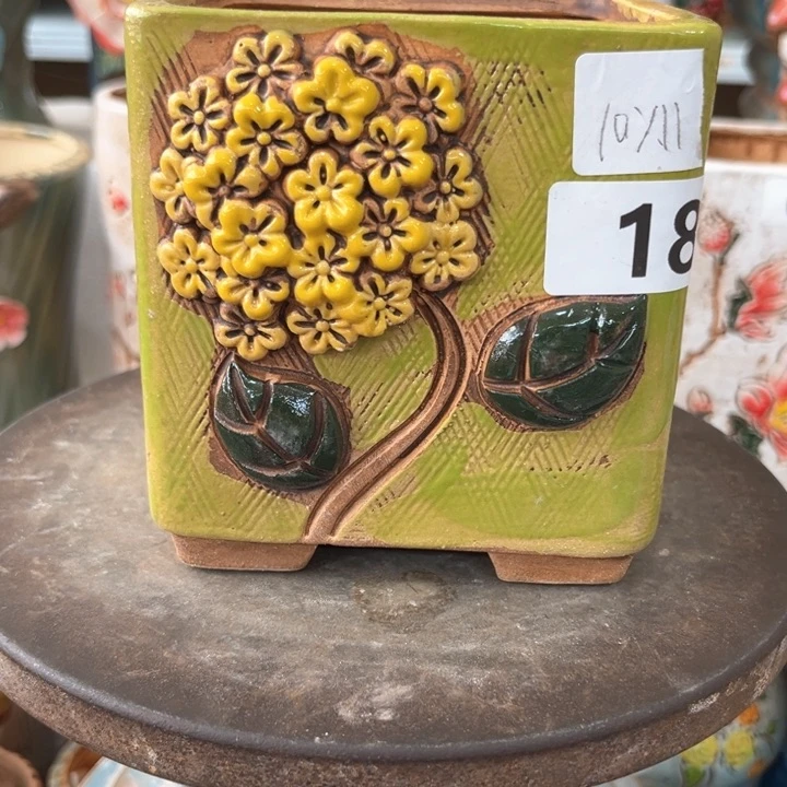 紫砂花盆粗陶材质多肉花盆