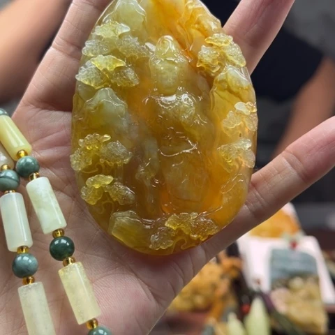 岫玉挂件未镶嵌挂件