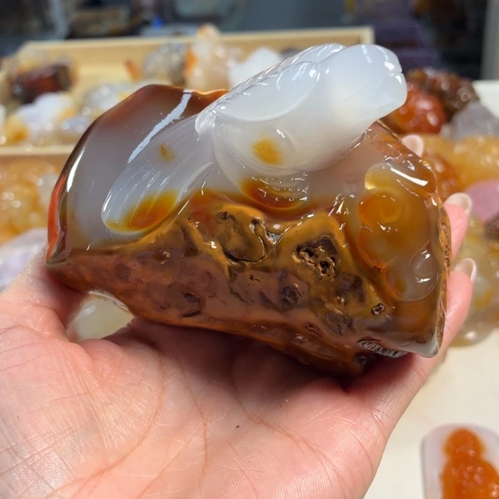玛瑙/玉髓未镶嵌吊坠(不含链)