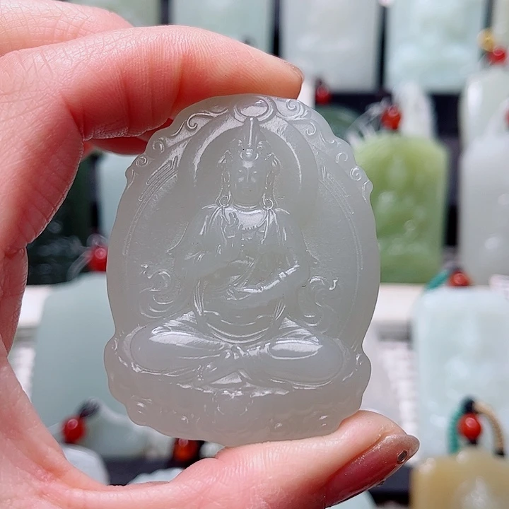 和田玉未镶嵌挂件