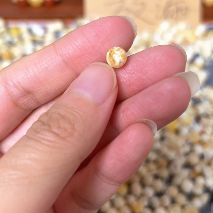 裸石蜜蜡未镶嵌6.4mm一个