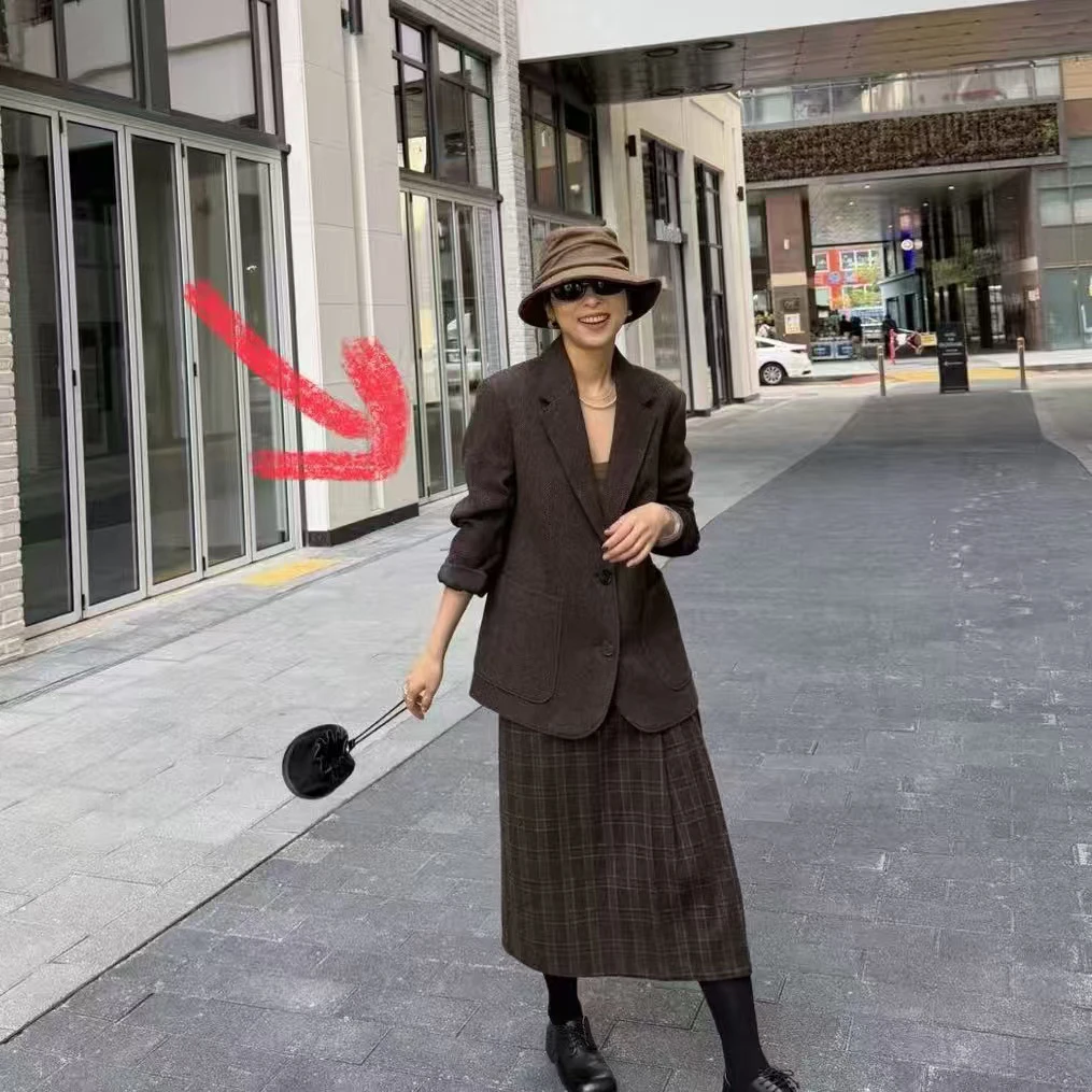 ｛귤 언니｝Od自留巨好看羊毛短大衣外套