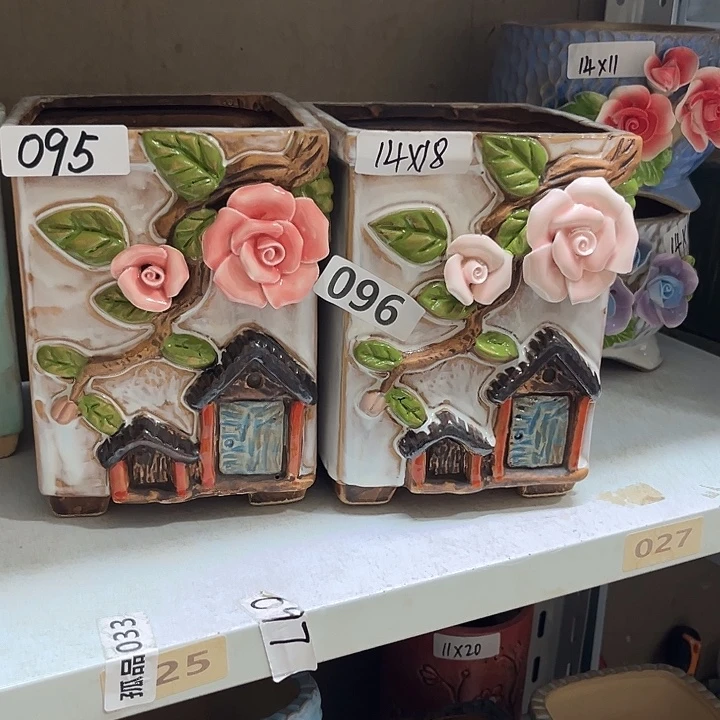 紫砂花盆粗陶材质多肉花盆