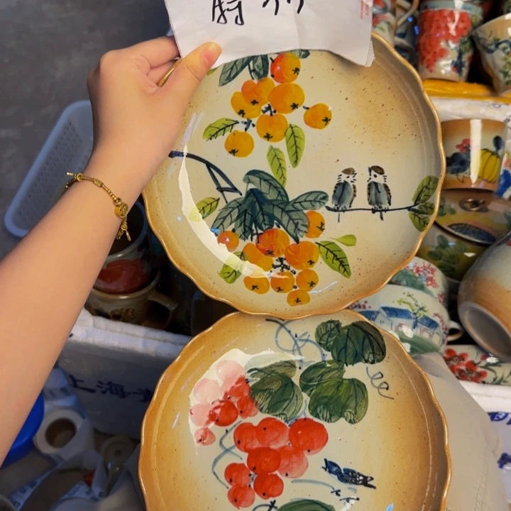 瓷片景德镇陶瓷手工手绘