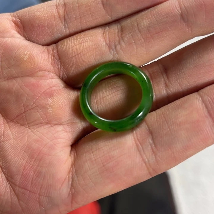 和田玉（碧玉）戒指未镶嵌
