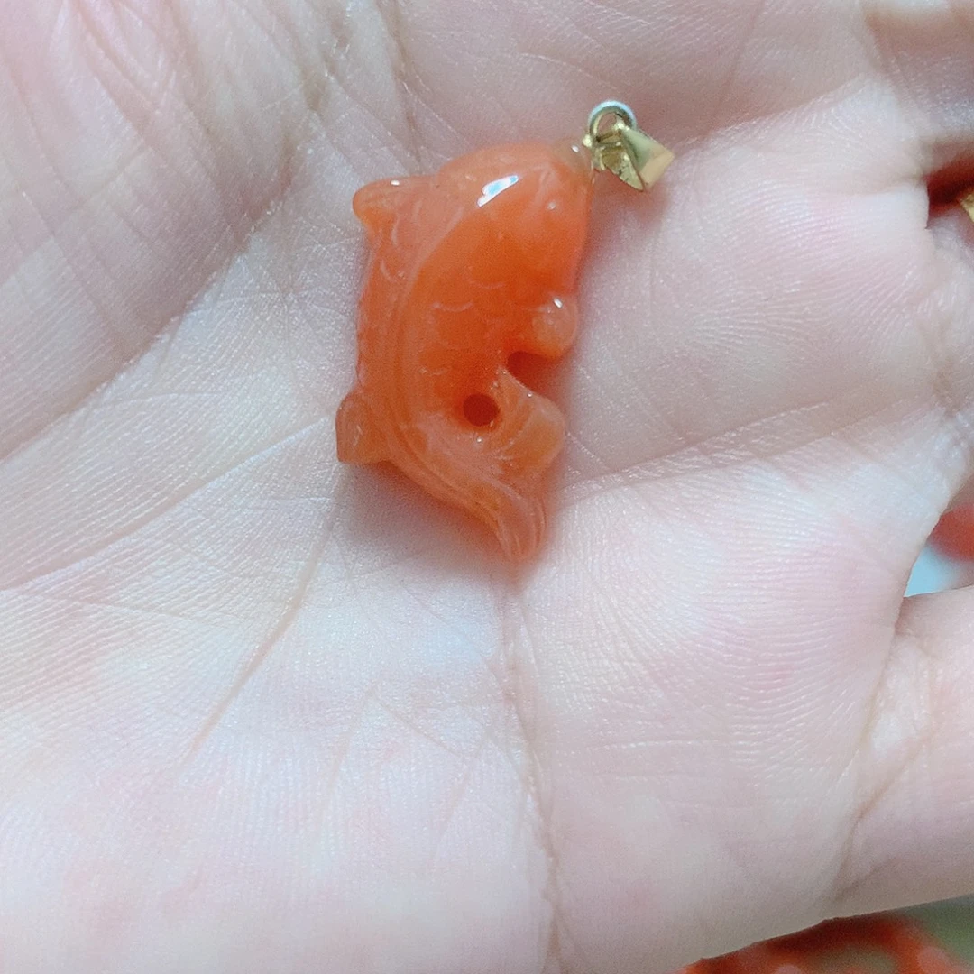 南红玛瑙银S925镶嵌吊坠(不含链)