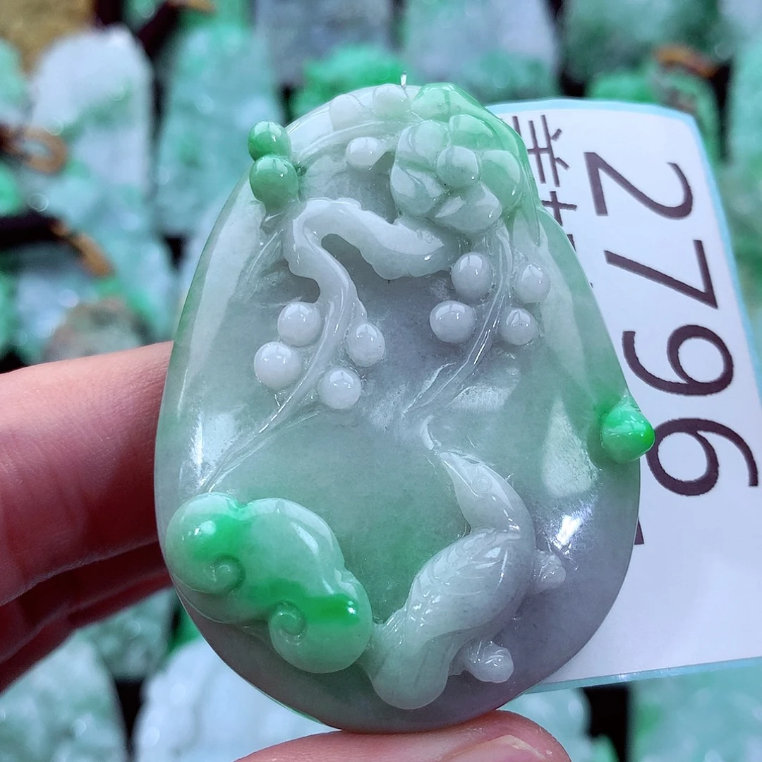 翡翠未镶嵌吊坠(不含链)