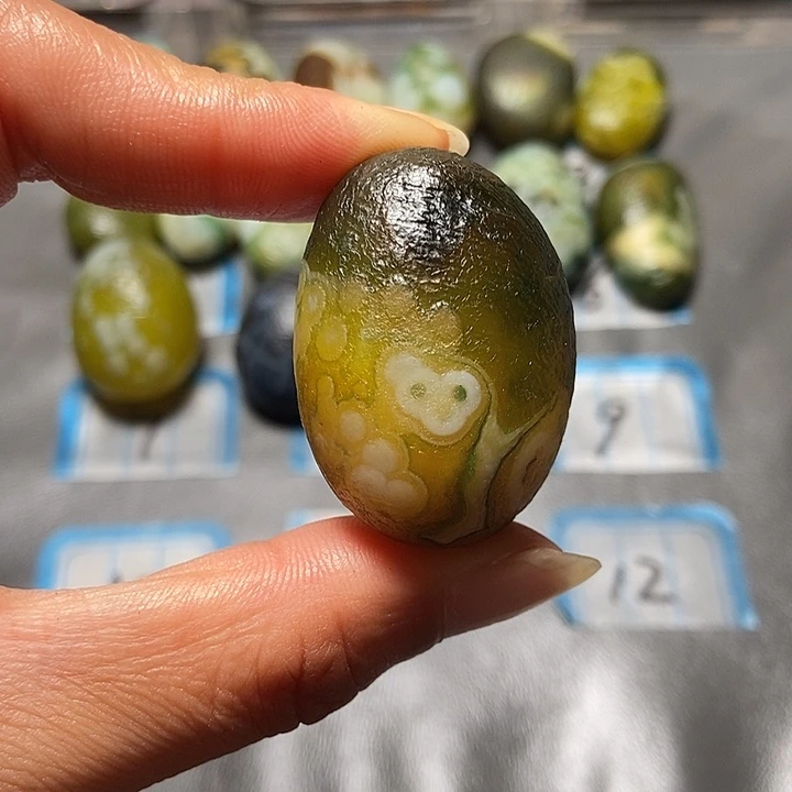 玛瑙/玉髓未镶嵌珠宝奇石花眼玛瑙