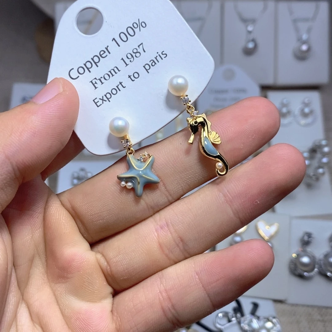 未镶嵌耳饰淡水珍珠