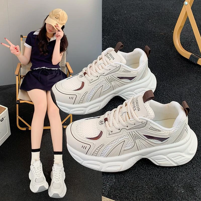 【001-100】断码百搭老爹鞋女鞋网红时尚复古ing韩版透气休闲鞋女