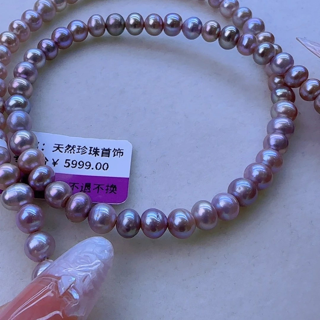 淡水珍珠银S925镶嵌项链定制19