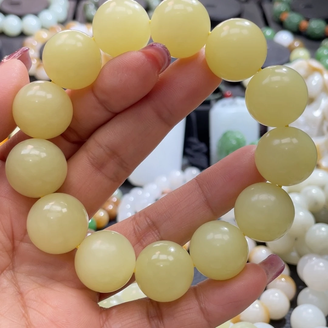 和田玉手串未镶嵌