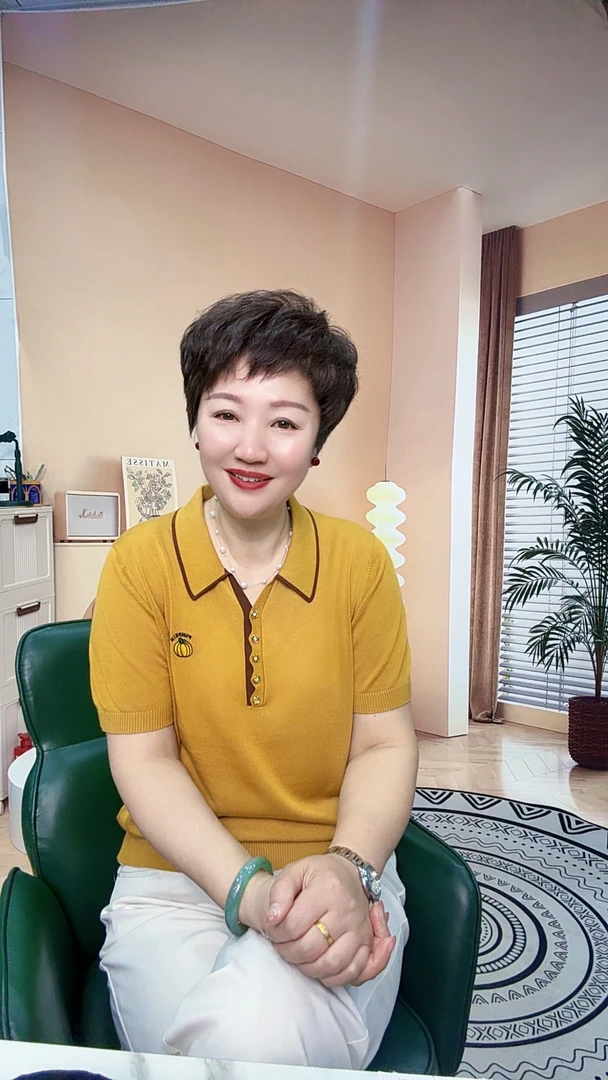 【于姐】98812翻领南瓜短袖天丝小衫