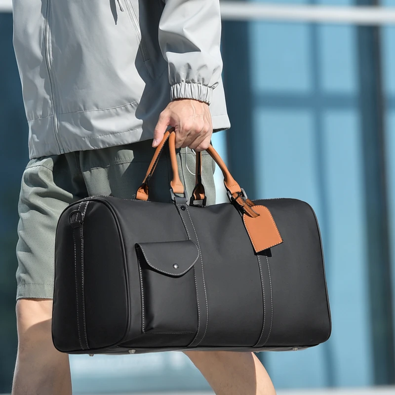 男士大容量手提旅行包轻便短途出差健身包防水干湿分离行李袋包袋