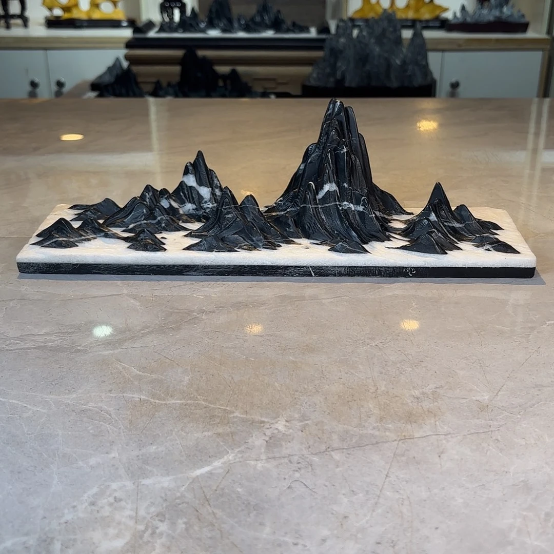 转***过石材灵璧石手工雕刻奇石摆件