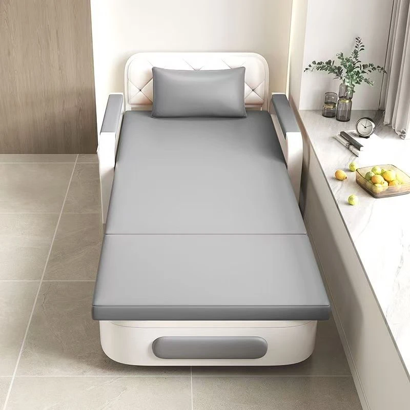 沙发床折叠床多功能客厅懒人沙发阳台躺椅单人床可伸缩储物床两用