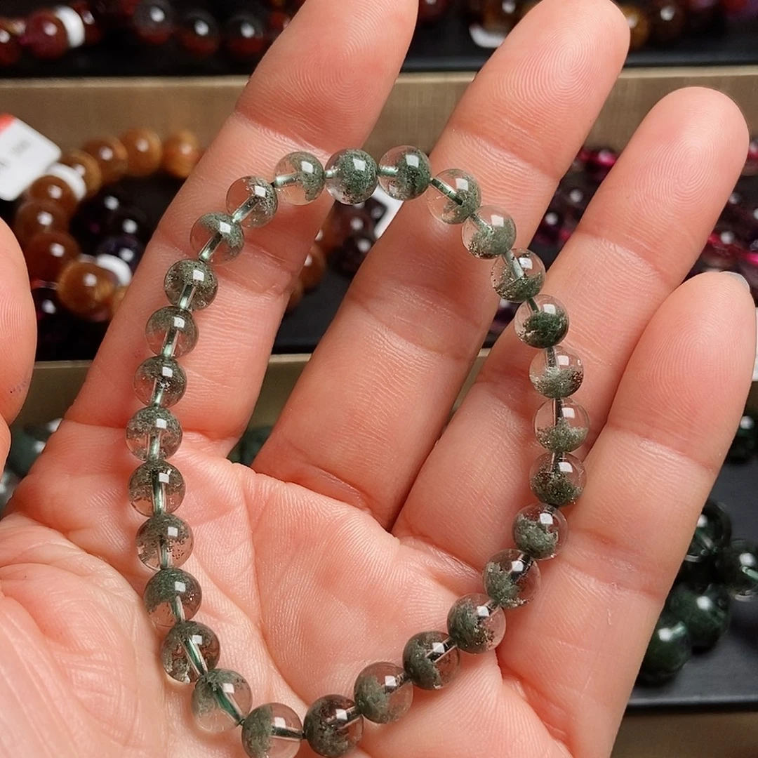 水晶手链未镶嵌绿幽灵6.8